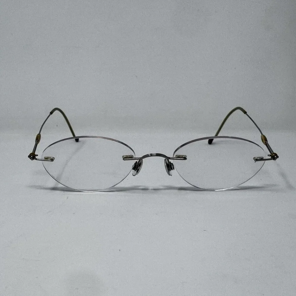 Vintage Silhouette Titan Rimless Eyeglass Frames Gold 21-40 Made in Austria